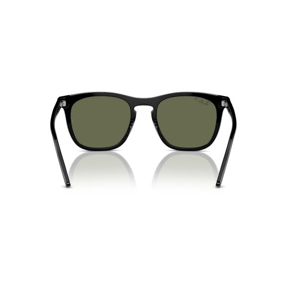 New RAY-BAN Black Polarised Square RB2210 901/58 Sunglasses Women - Picture 5 of 6